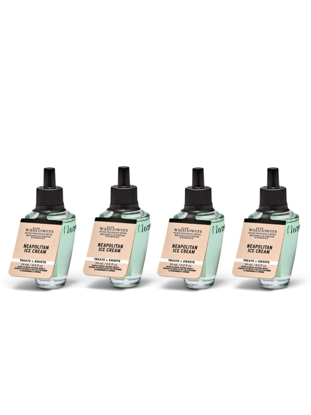 4X NEAPOLITAN ICE CREAM Bath & Body Works Wallflower Fragrance Refills